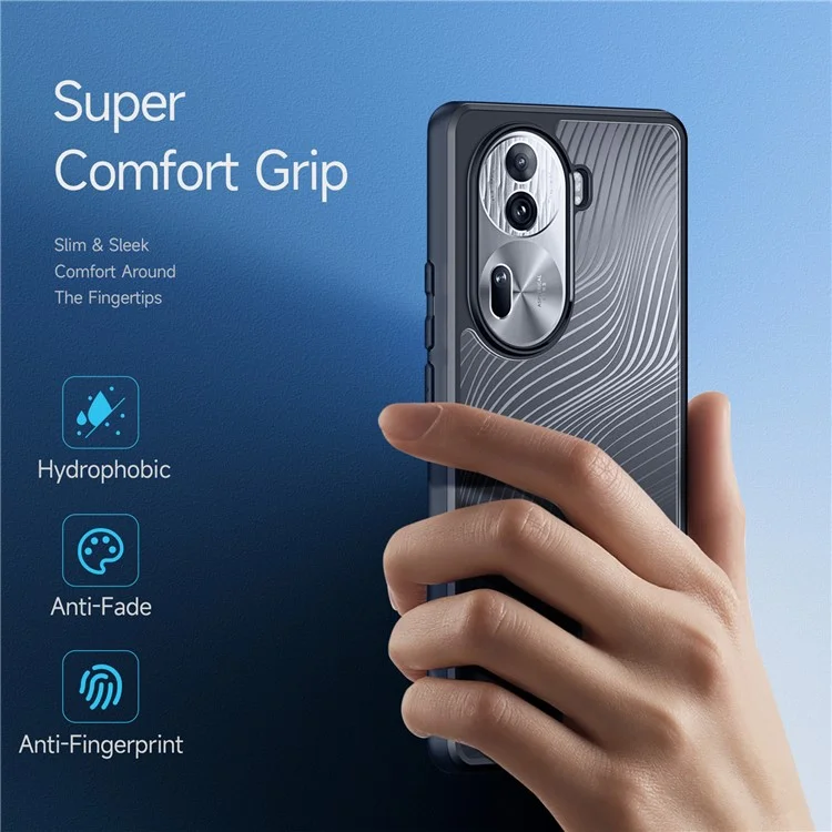 Serie Ducis Ducis Aimo Per Oppo Reno11 Pro 5G Telefono Case Pc+copertura Testata Tpu Drop (reach Certification) - Nero