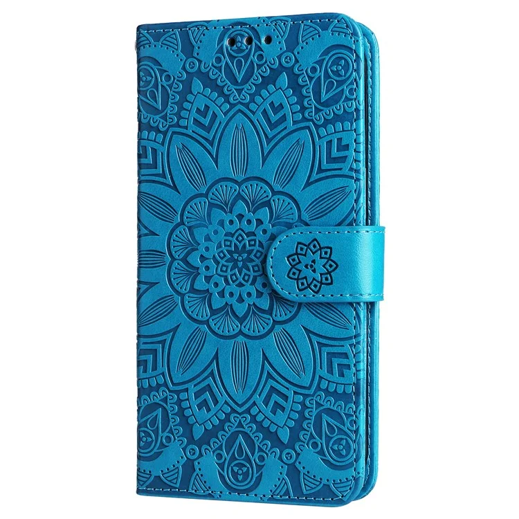 For OnePlus 12 5G PU Leather Phone Case Wallet Phone Stand Cover - Blue