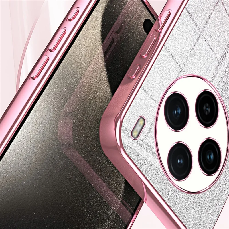 For vivo X100 5G Phone Case Glistening Gradient Electroplated Precision Cover - Blue