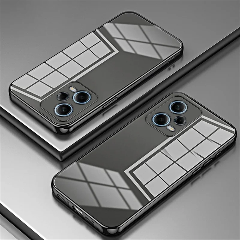 For Xiaomi Redmi Note 12 Pro 5G Case Anti-fall Soft TPU Cell Phone Cover with Precise Lens Cutout - Black