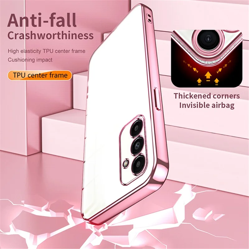 For Samsung Galaxy A13 5G Case Slim-Fit TPU Electroplating Precise Lens Cutout Protective Cover - Purple