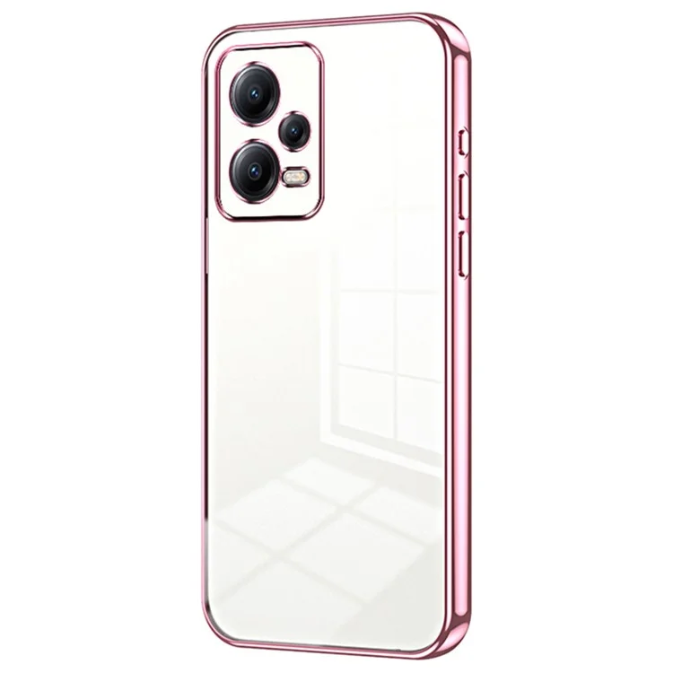 Pour Xiaomi Redmi Note 12 5G (Inde) / Poco X5 5G Étui Résistant aux Chutes Coupe de Lentille Précise Protecteur de Téléphone - Rose