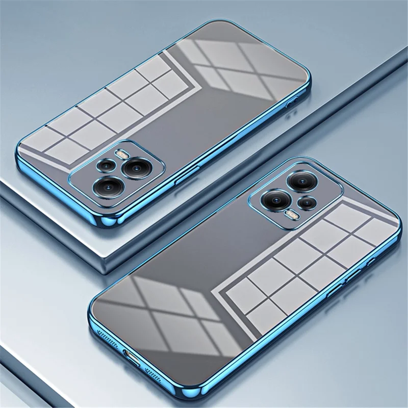 For Xiaomi Redmi Note 12 5G (India) / Poco X5 5G Case Drop-resistant TPU Precise Lens Cutout Phone Protector - Blue