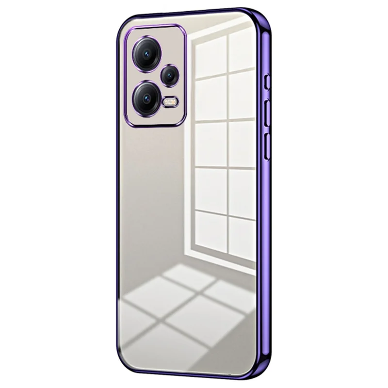 For Xiaomi Redmi Note 12 5G (India) / Poco X5 5G Case Drop-resistant TPU Precise Lens Cutout Phone Protector - Purple