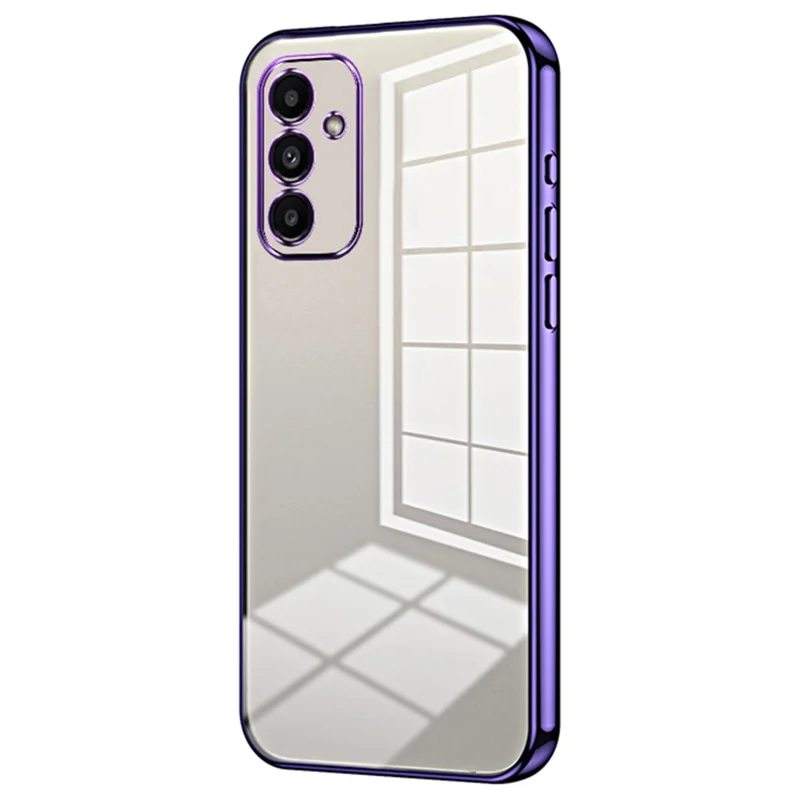 For Samsung Galaxy A14 5G / 4G Case Shockproof Crystal Clear Soft TPU Phone Back Protector - Purple