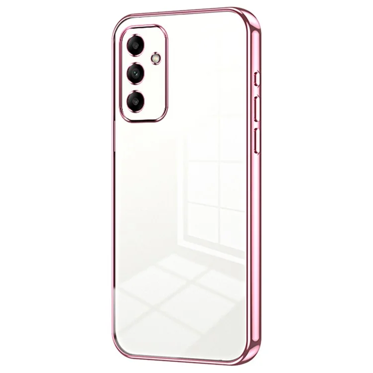 For Samsung Galaxy A05s 4G TPU Case Electroplating Shockproof Phone Shell - Pink