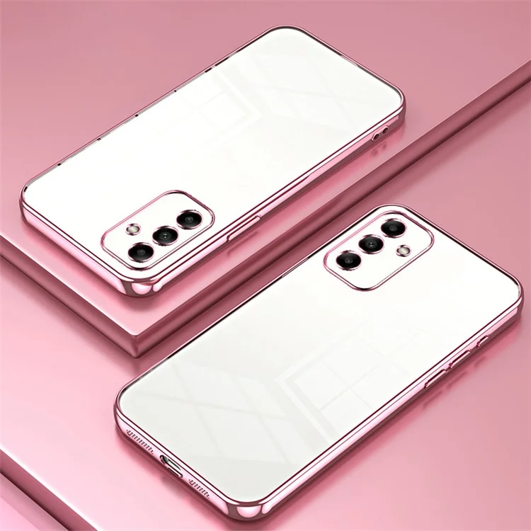 For Samsung Galaxy A05s 4G TPU Case Electroplating Shockproof Phone Shell - Pink