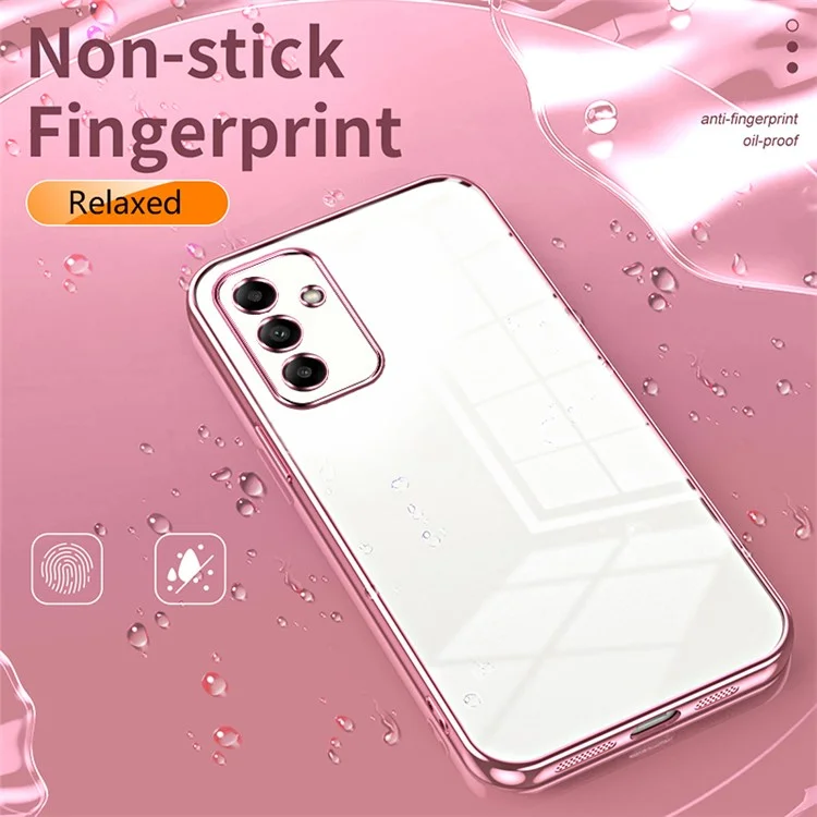 For Samsung Galaxy A05s 4G TPU Case Electroplating Shockproof Phone Shell - Pink