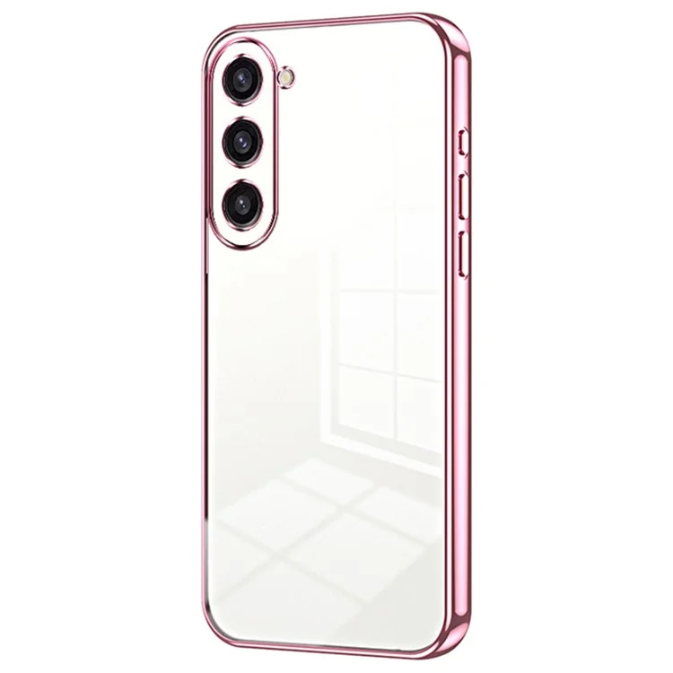 Защитный чехол для Samsung Galaxy S23+ Electroplating TPU, чехол для телефона - Pink