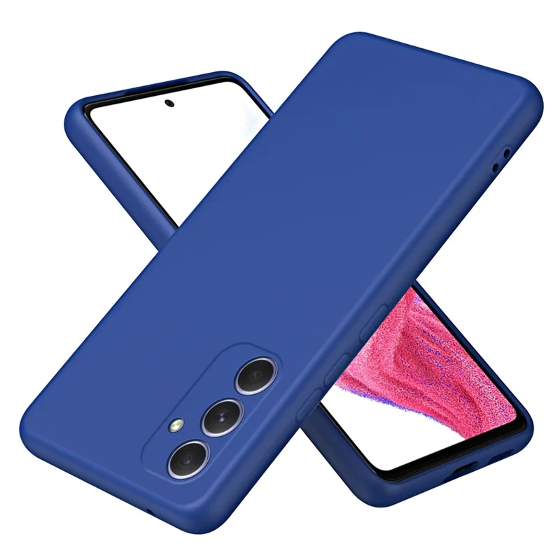 For Samsung Galaxy A55 5G Phone Case Rubberized TPU Cover 2.2mm Thickness - Blue