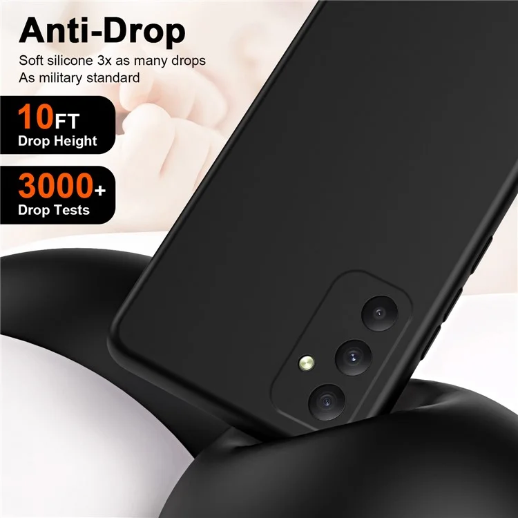 Pour Samsung Galaxy A35 5G Étui TPU 2.2mm Toucher Soyeux Housse de Téléphone Douce Doublure - Noir