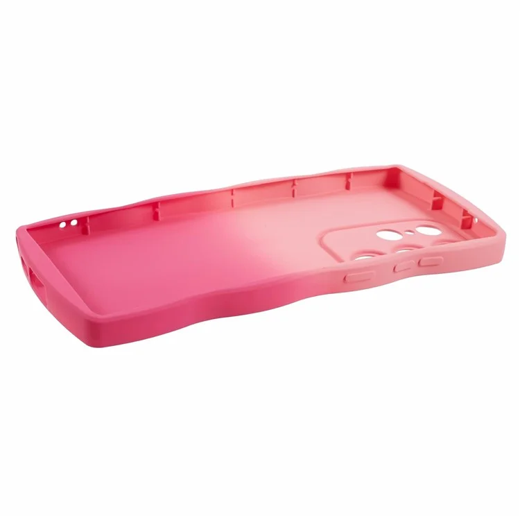 Série JTW pour Samsung Galaxy S24 Ultra Wavy Edge Coque TPU Côté Double Caoutchouté - Rose+Rose