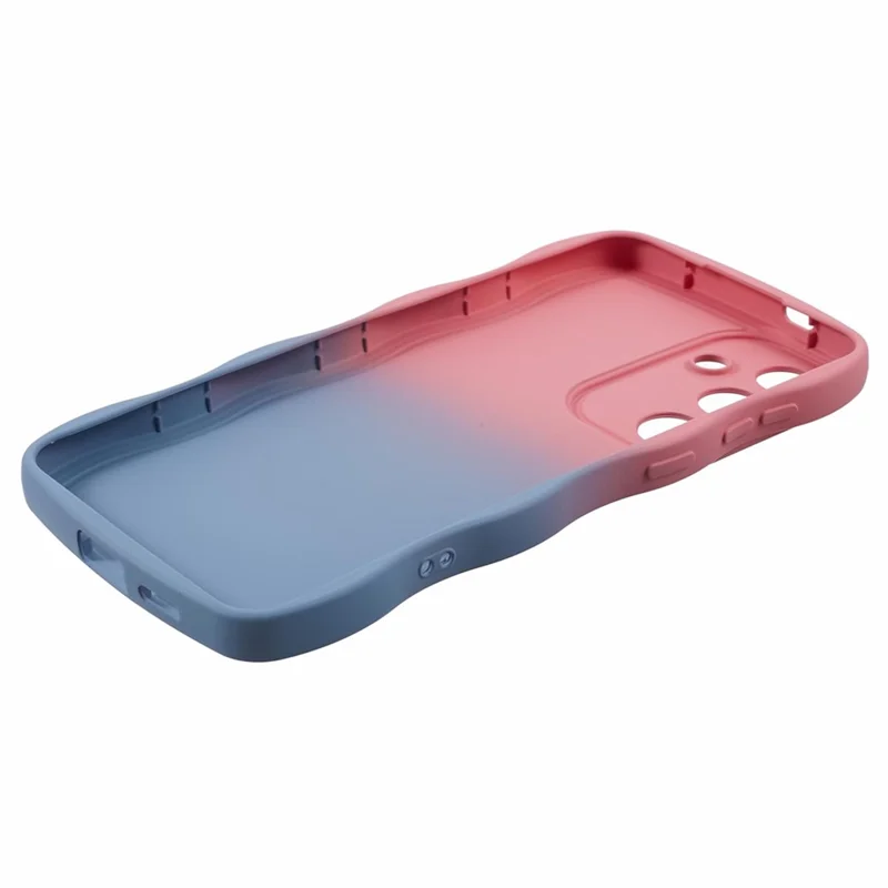 JTW Series for Samsung Galaxy S24 Phone Case Gradient Dual Color TPU Cover - Pink+Sky Blue