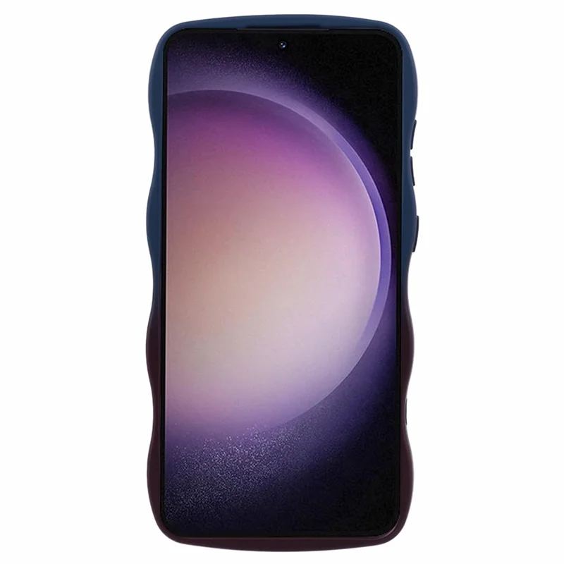 JTW Series for Samsung Galaxy S24 Phone Case Gradient Dual Color TPU Cover - Sapphire+Dark Purple