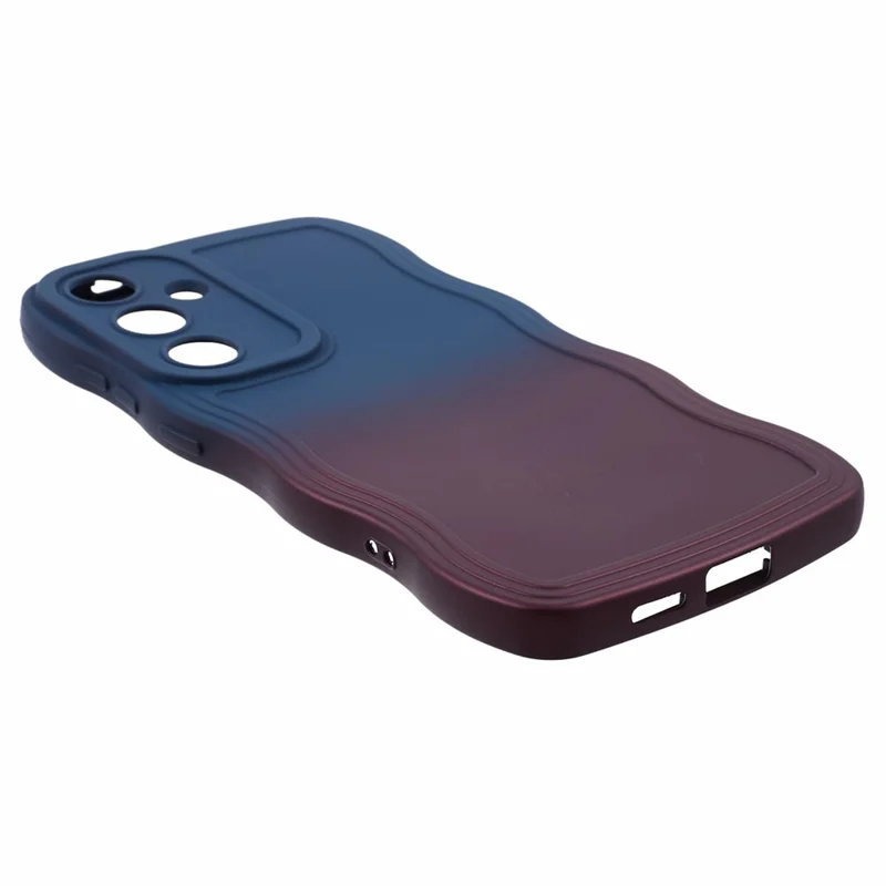 JTW Series for Samsung Galaxy S24 Phone Case Gradient Dual Color TPU Cover - Sapphire+Dark Purple