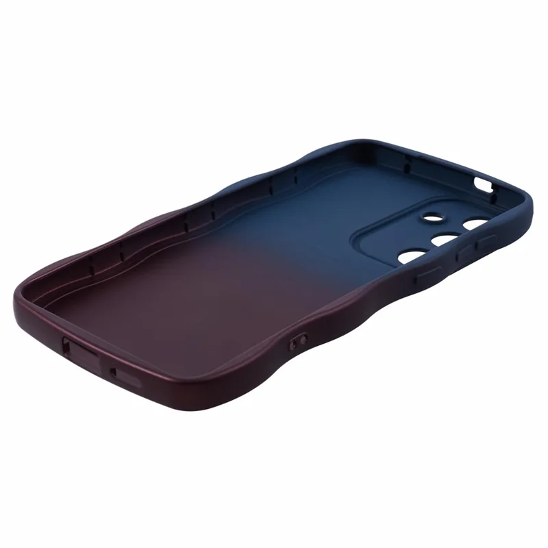 JTW Series for Samsung Galaxy S24 Phone Case Gradient Dual Color TPU Cover - Sapphire+Dark Purple