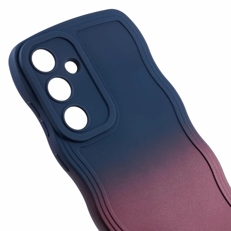 JTW Series for Samsung Galaxy S24 Phone Case Gradient Dual Color TPU Cover - Sapphire+Dark Purple