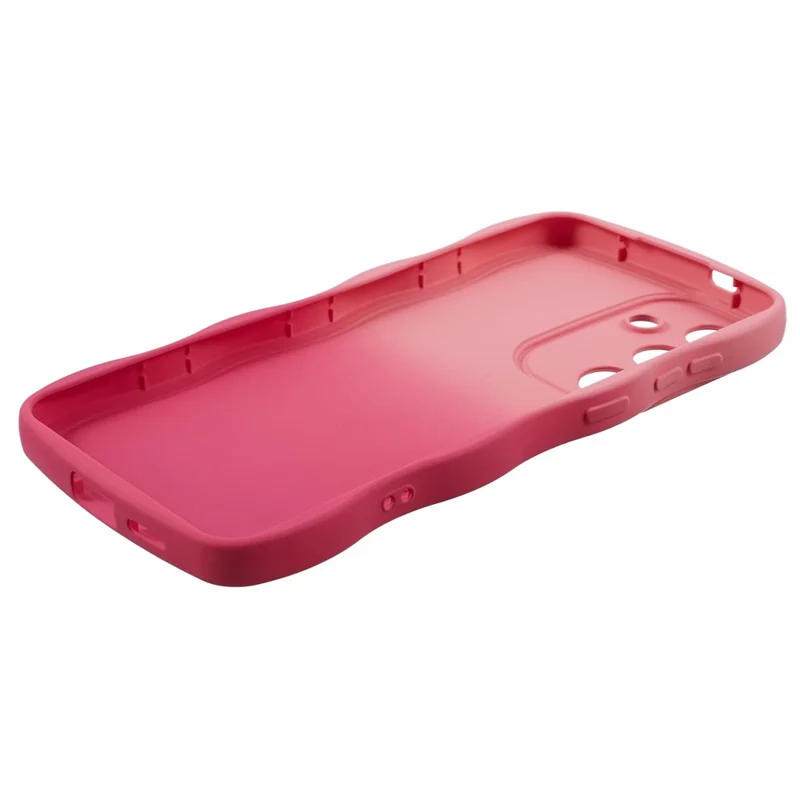 JTW Series for Samsung Galaxy S24+ Dual Color Rubberized TPU Case with Wavy Edge - Pink+Rose