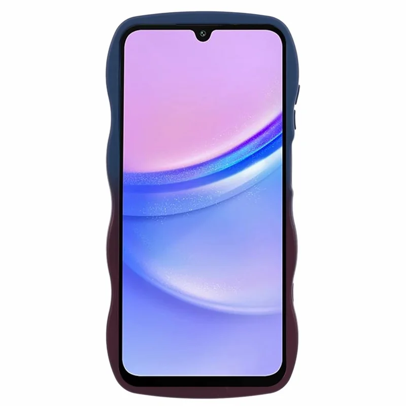 JTW Series for Samsung Galaxy A15 4G / 5G TPU Case Dual-Side Rubberized Cover - Sapphire+Dark Purple