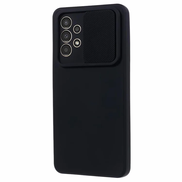 Série TMT para Capa de Telefone Samsung Galaxy A53 5G TPU Back Cover Slide Lens Window - Preto