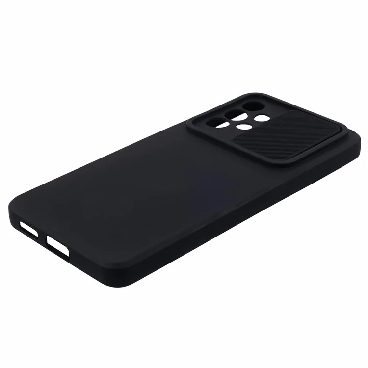 Série TMT para Capa de Telefone Samsung Galaxy A53 5G TPU Back Cover Slide Lens Window - Preto