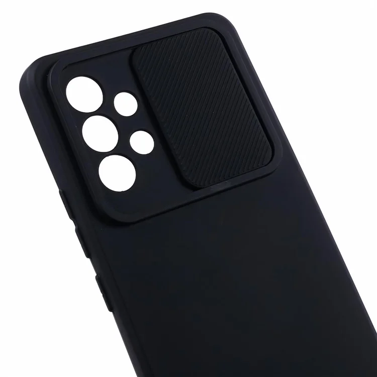 Série TMT para Capa de Telefone Samsung Galaxy A53 5G TPU Back Cover Slide Lens Window - Preto