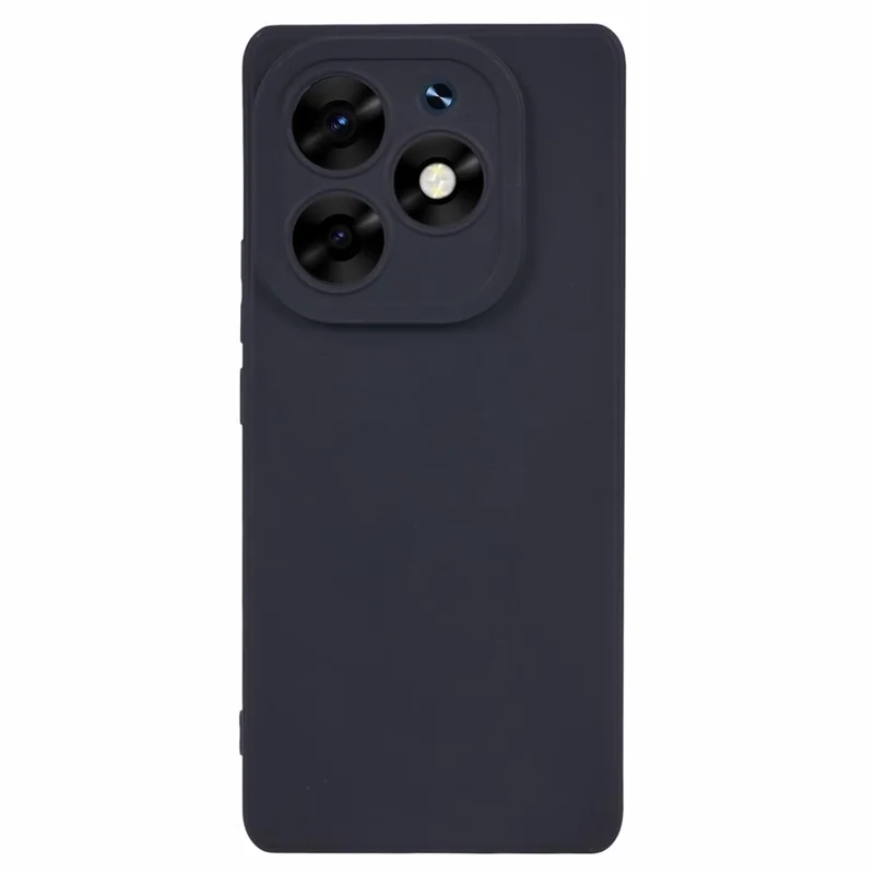Capa para Telefone itel S23+ - Borda Reta, Capa de TPU, Proteção de Lente Precisa - Preta