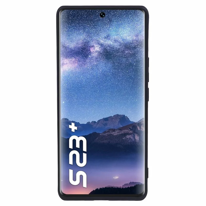 Capa para Telefone itel S23+ - Borda Reta, Capa de TPU, Proteção de Lente Precisa - Preta