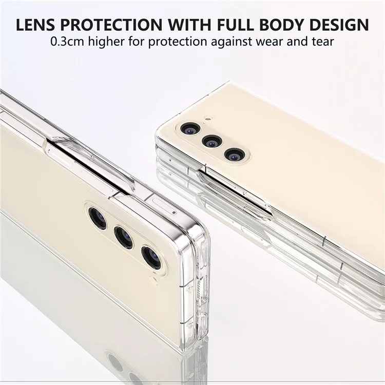 For Samsung Galaxy Z Fold5 5G Phone Case Transparent PC Back Cover