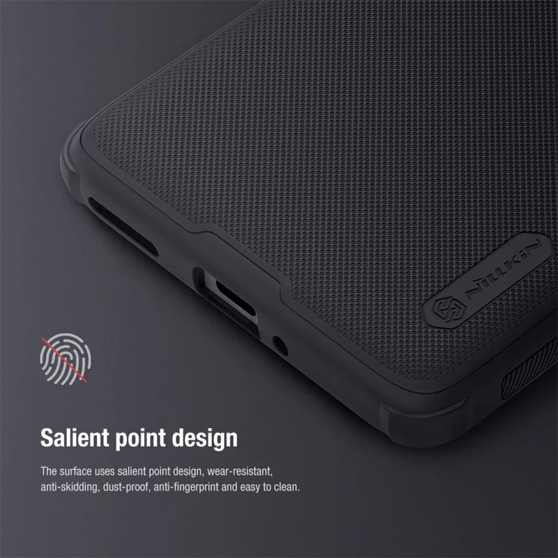 Nillkin Super Frosted Shield Pro Para OnePlus 12 5G Proteção de Proteção PC+TPU Tampa de Telefone - Azul