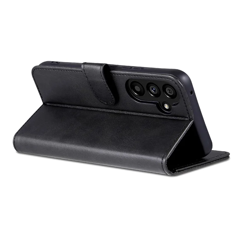 AZNS Für Samsung Galaxy A55 5G Lederhülle Wallet Phone Cover Magnetischer Verschluss - Schwarz