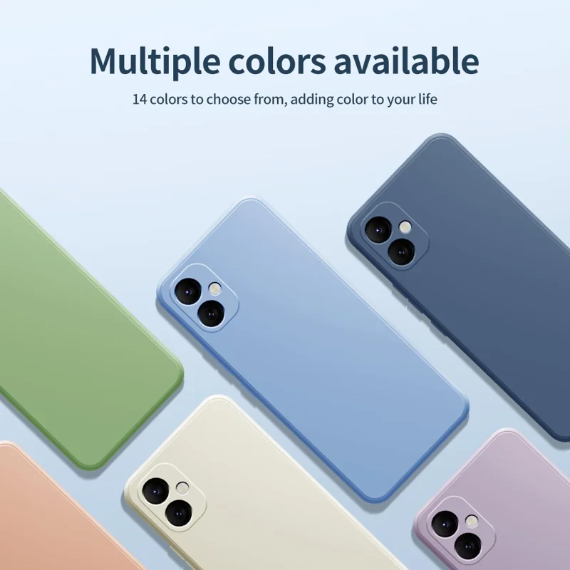Para Samsung Galaxy A05 4G TPU Case Rubberized Phone Cover con Borde Recto - Matcha Green