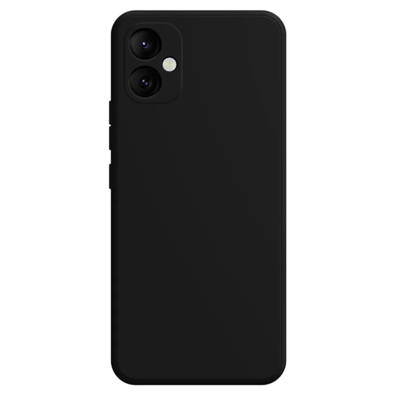 For Samsung Galaxy A05 4G TPU Case Rubberized Phone Cover with Straight Edge - Black