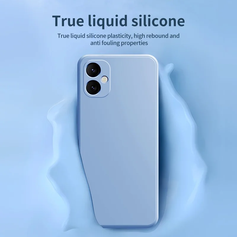 For Samsung Galaxy A05 4G TPU Case Rubberized Phone Cover with Straight Edge - Black