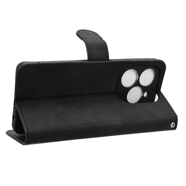 Para TECNO Spark 20 Pro Funda de Teléfono con Cartera - Piel con Tacto Suave Flip Cover - Negro