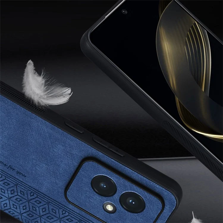 AZNS For Honor 100 5G Case Anti-scratch PU Leather+TPU Imprinted Phone Back Cover - Brown