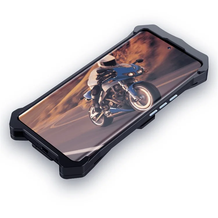 For Honor 90 GT 5G Cell Phone Case Scratch Resistant Aluminum Alloy Back Shell - Black