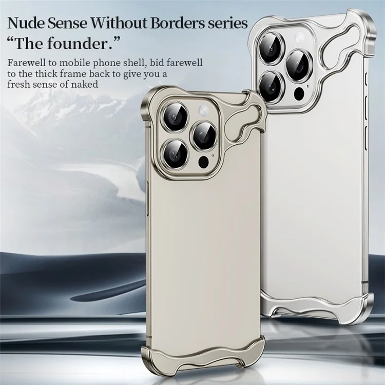 Für iPhone 15 Plus Bumper Case Aluminiumlegierung Eckschutz - Blau