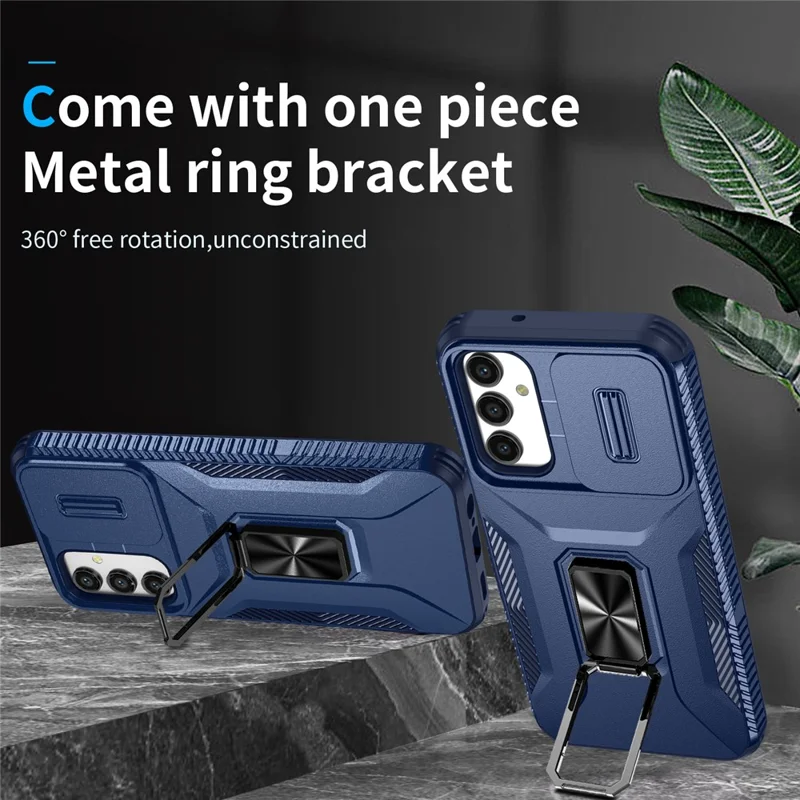 For Samsung Galaxy A05s 4G Phone Case Hybrid Soft TPU + Hard PC Back Cover - Blue