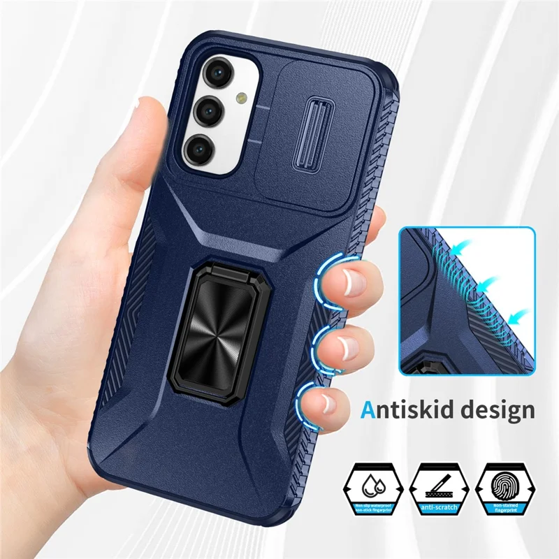 For Samsung Galaxy A05s 4G Phone Case Hybrid Soft TPU + Hard PC Back Cover - Blue