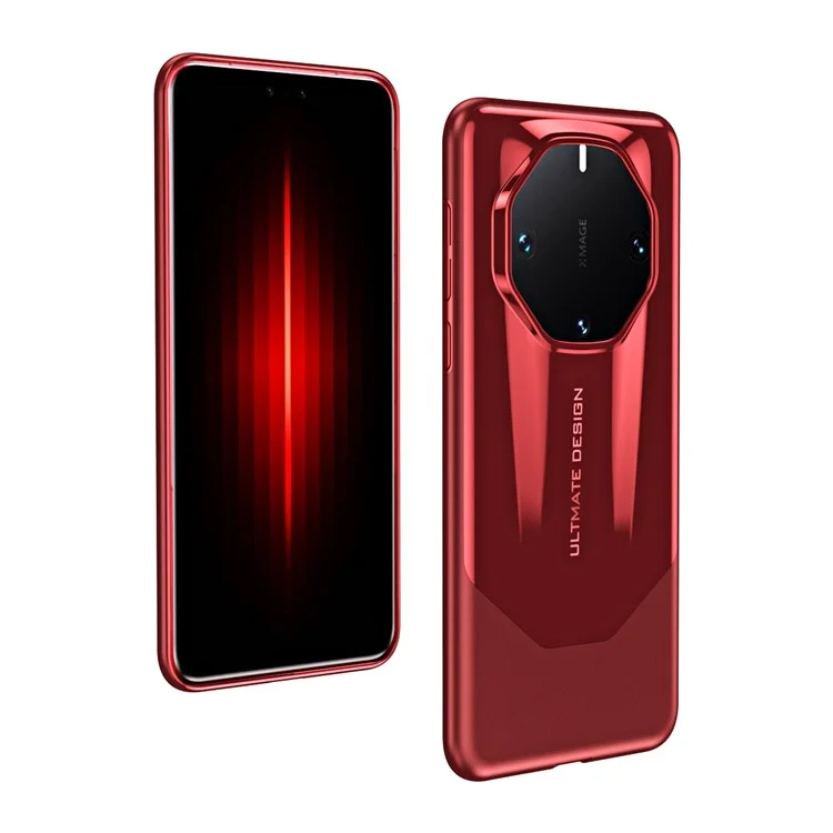 Для Huawei Mate 60 RS Ultimate Electroplating Case Aluminium Alloy Phone Cover - Red