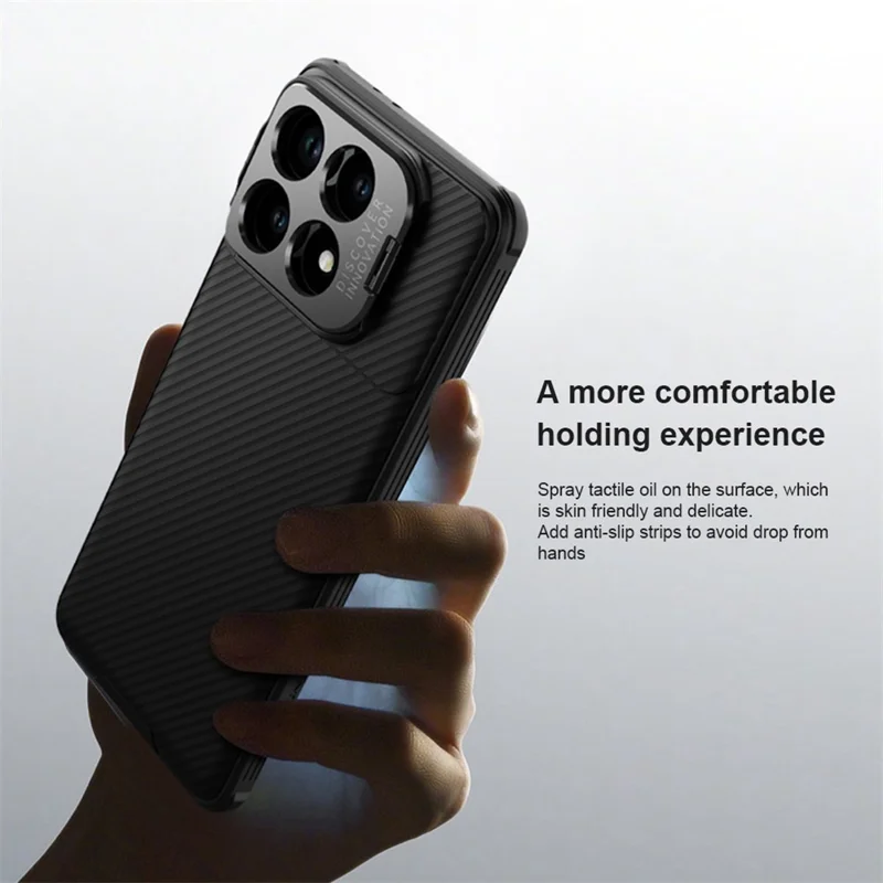NILLKIN Camshield Prop Series for Xiaomi Poco F6 Pro 5G / Redmi K70 5G / K70 Pro 5G Case Kickstand Precise Cut-Out Cover - Blue