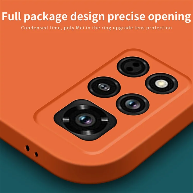 MOFI JK Qin Series For Honor V40 5G Phone Case Skin-Feel Protective Phone Cover - Orange