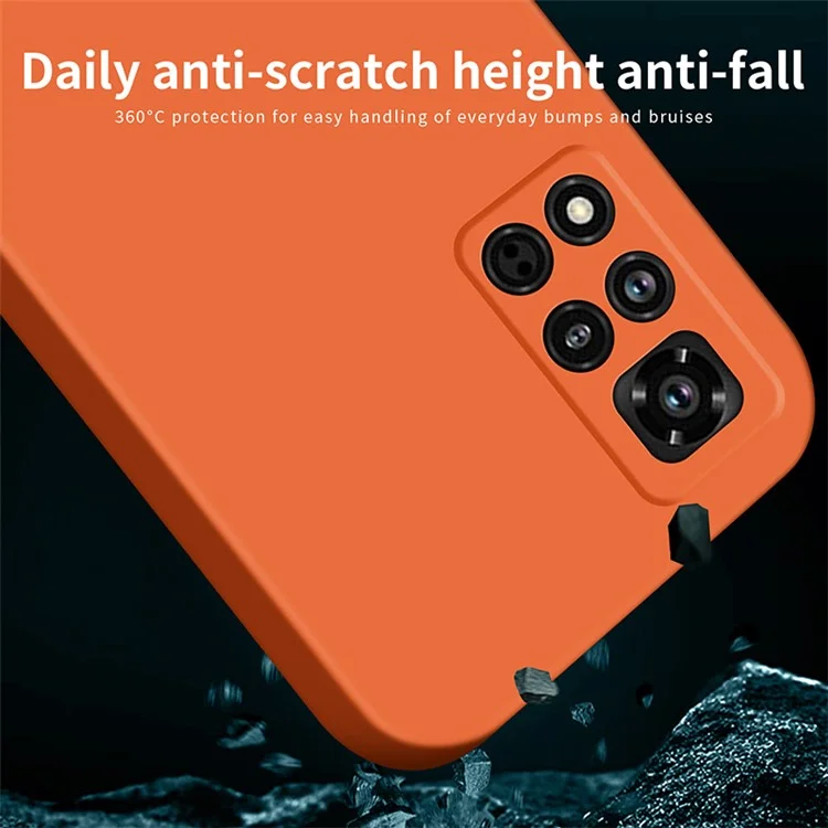 MOFI JK Qin Series For Honor V40 5G Phone Case Skin-Feel Protective Phone Cover - Orange