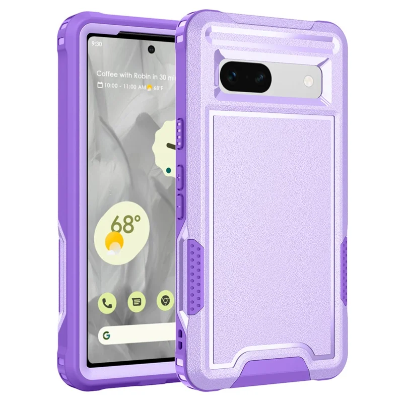 Style F1 For Google Pixel 8a Back Case Drop-proof PC + TPU Phone Cover - Purple
