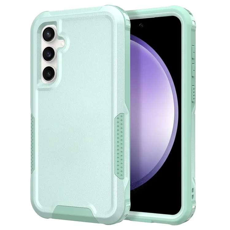 Style F1 Für Samsung Galaxy A15 5G Rückenschale Kratzfeste PC + Silikon Handyhülle - Mintgrün