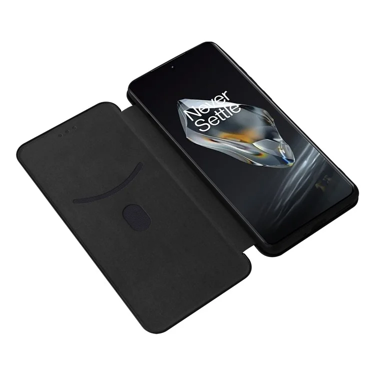 Para Una Caja de Teléfono de Cuero OnePlus 12 5G Con Ranuras Para Tarjetas - Negro