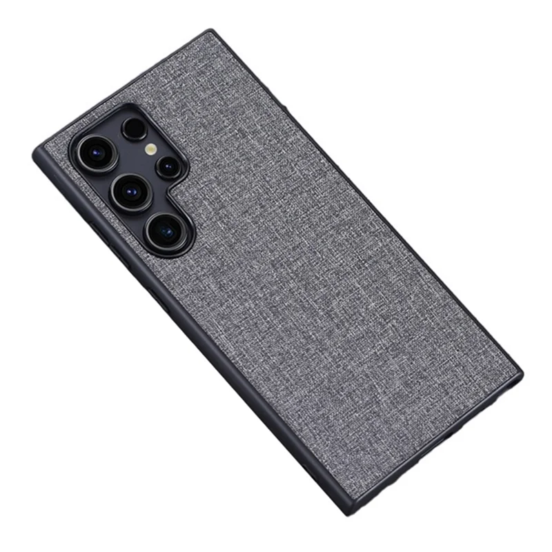 Per Samsung Galaxy S24 Ultra Cell Phone Case Drop-resistant Cloth+Hard PC Protective Back Cover - Grigio