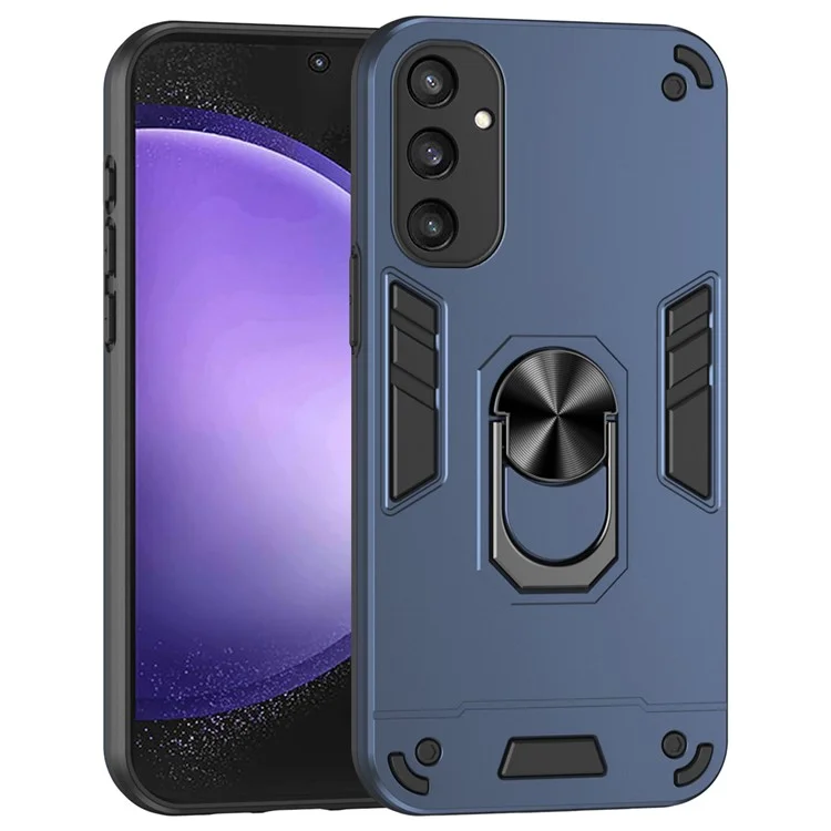 Kickstand Case for Samsung Galaxy S24+ Phone Cover Support Magnetic Car Mount - Blue