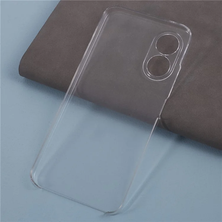 Pour Oppo A17 4G / A17k 4G Coque de téléphone Dos en acrylique transparent + Cadre en TPU avec film PET